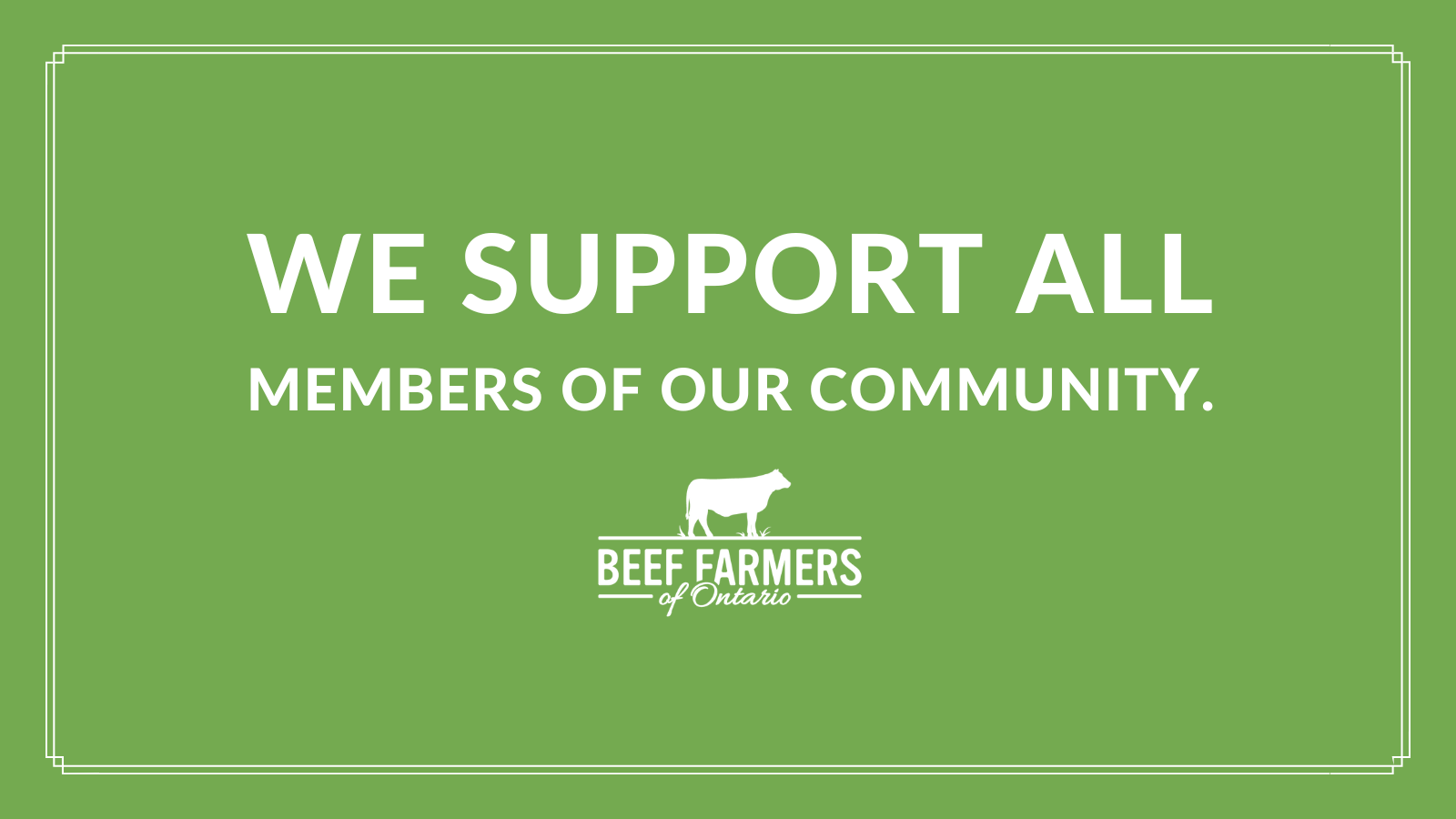 We support all members of our community.
